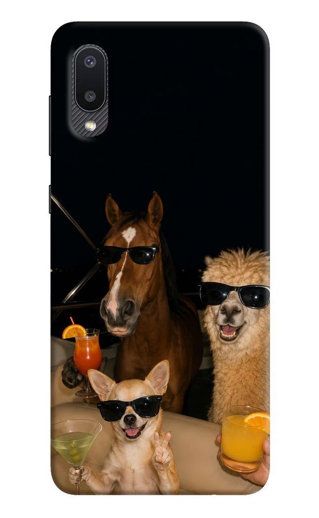 Party Squad Samsung M02 Hard Case Back Cover by Casekaro