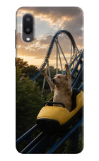 Rollercoaster Dog Samsung M02 Hard Case Back Cover by Casekaro
