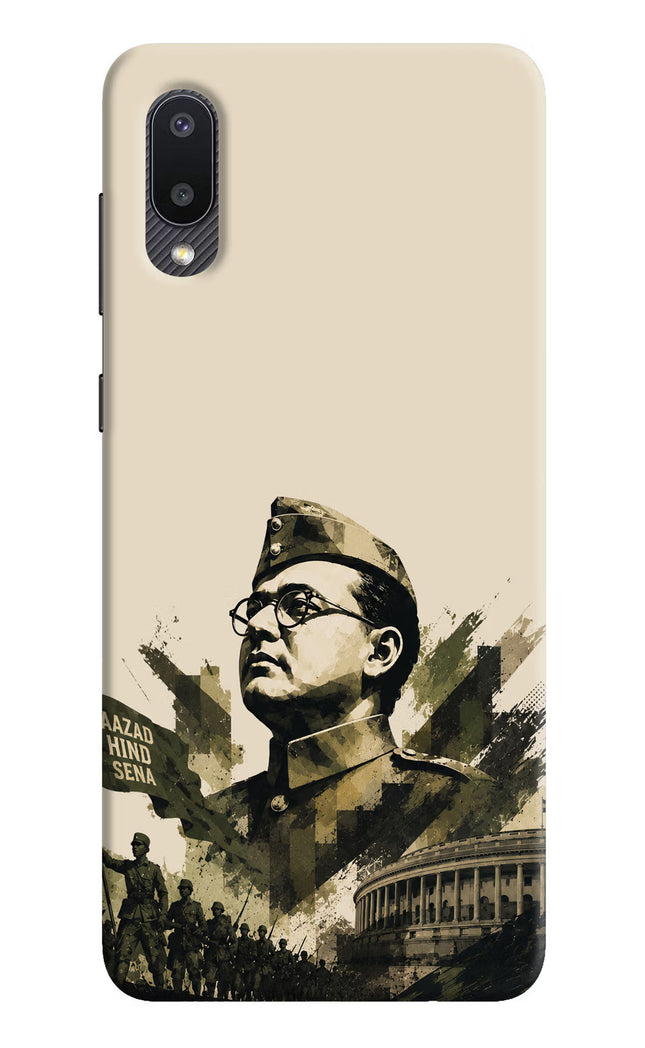 Netaji Rising Samsung M02 Hard Case Back Cover by Casekaro