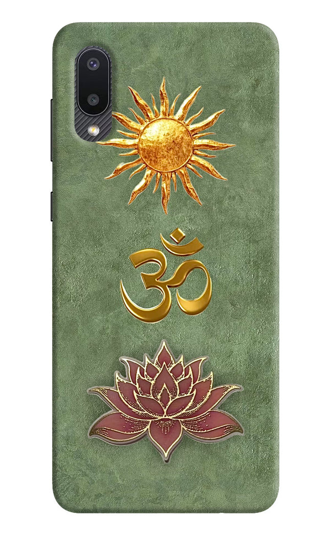 Om & Lotus Samsung M02 Back Cover