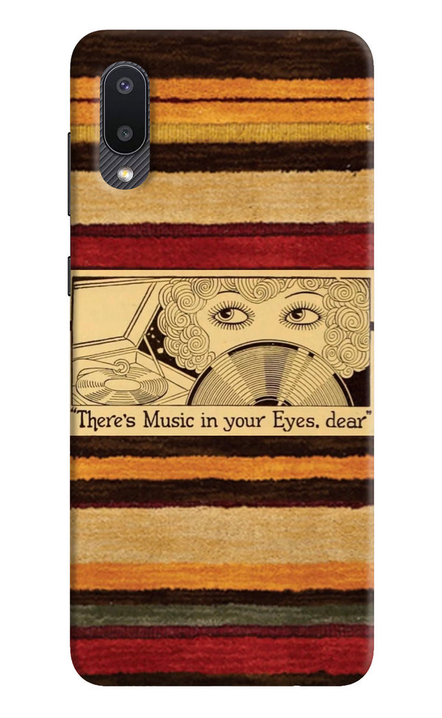 Vinyl Stripes Samsung M02 Hard Case Back Cover by Casekaro