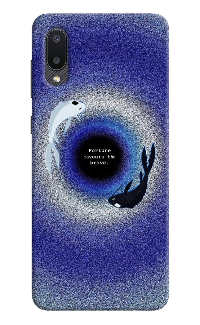 Dark Koi Samsung M02 Hard Case Back Cover by Casekaro