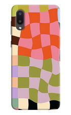 Wavy Grid Samsung M02 Back Cover