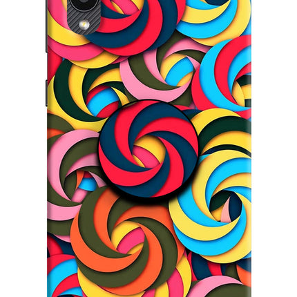 Spiral Pattern Samsung M02 Pop Case by Casekaro