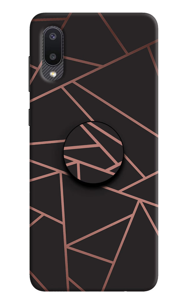 Geometric Pattern Samsung M02 Pop Case by Casekaro