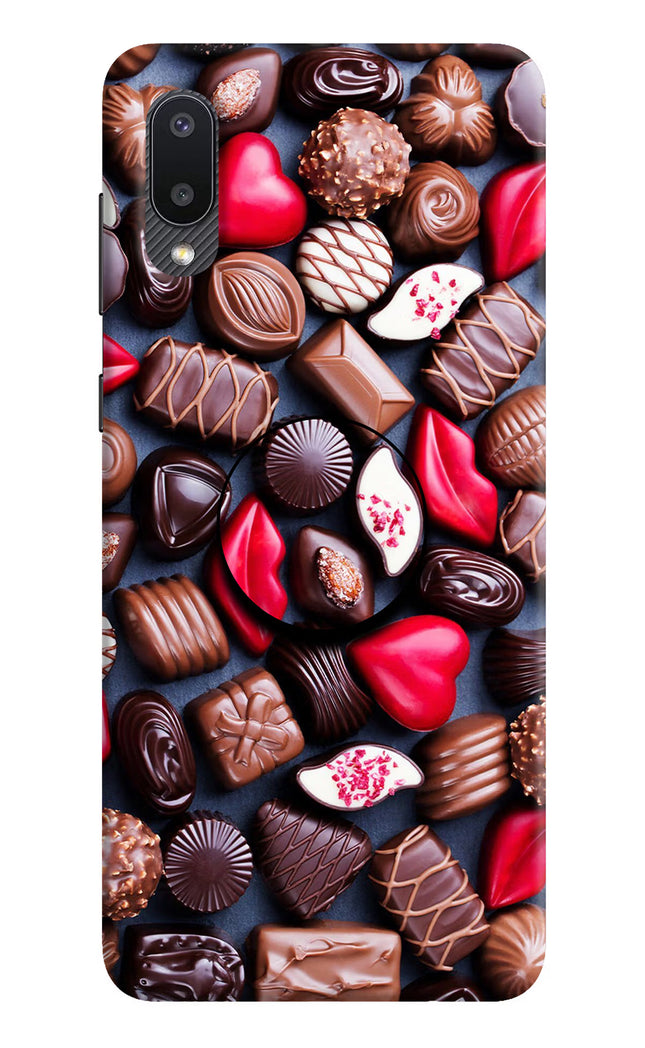 Chocolates Samsung M02 Pop Case by Casekaro