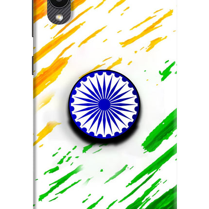 Indian Flag Ashoka Chakra Samsung M02 Pop Case by Casekaro