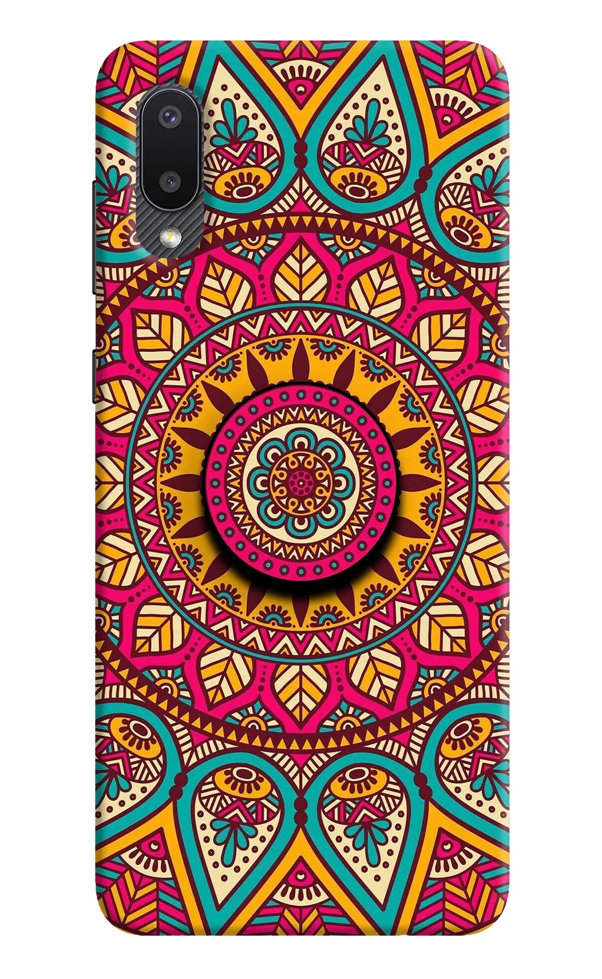 Mandala Samsung M02 Pop Case by Casekaro