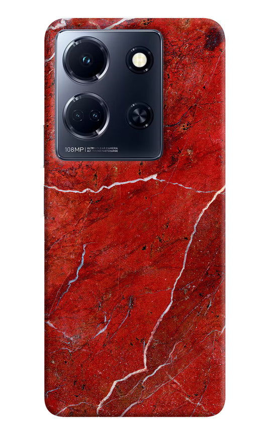Red Marble Design Infinix Note 30 5g Hard Case Back Cover by Casekaro