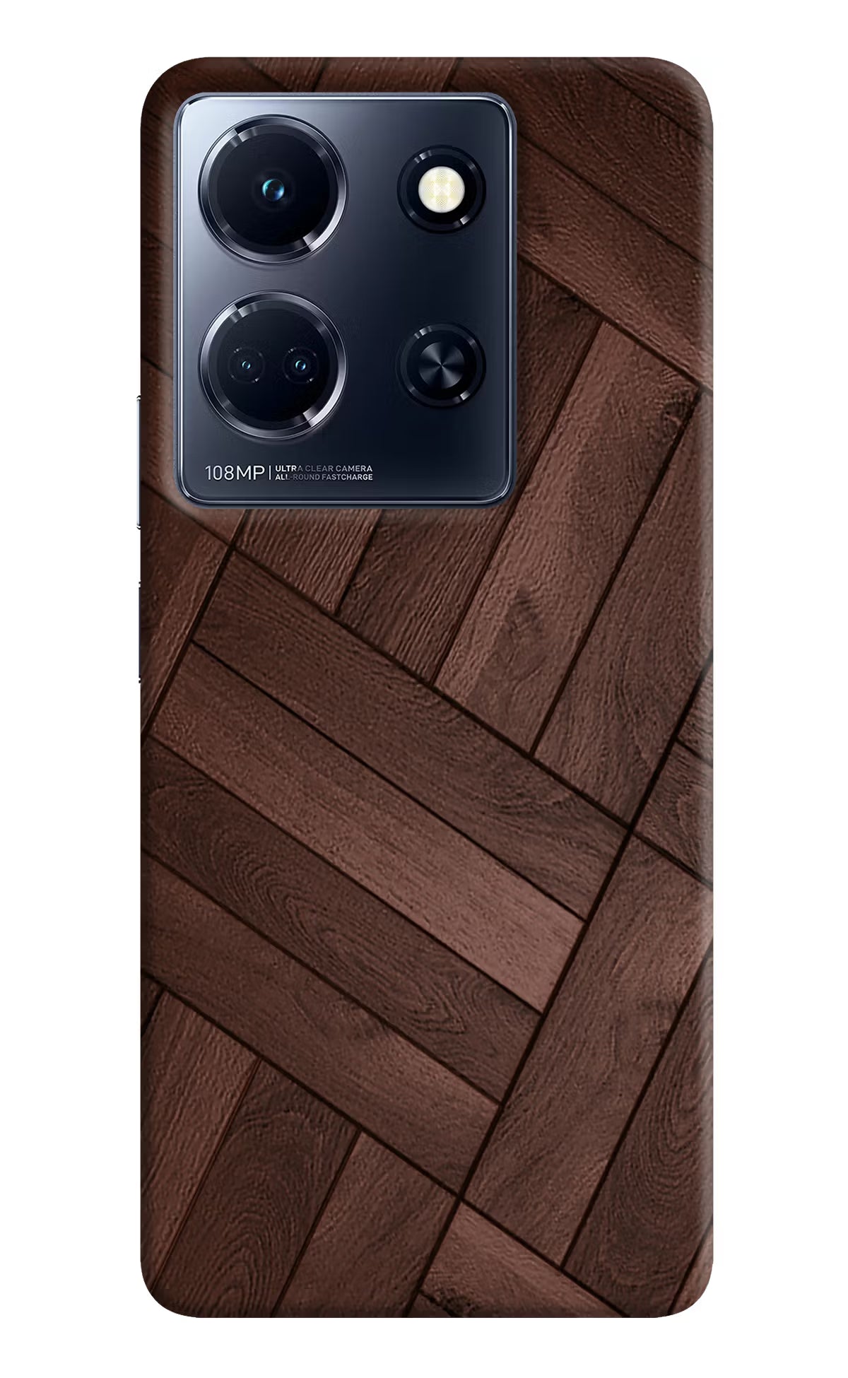 Wooden Texture Design Infinix Note 30 5g Hard Case Back Cover by Casekaro
