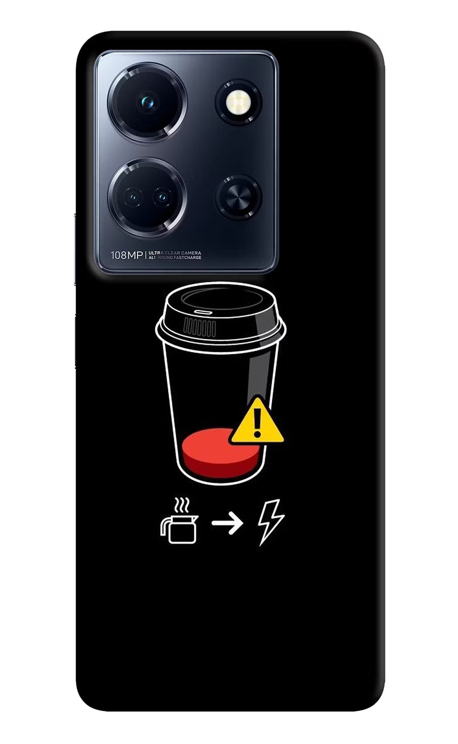 Coffee Infinix Note 30 5g Back Cover, Hard case