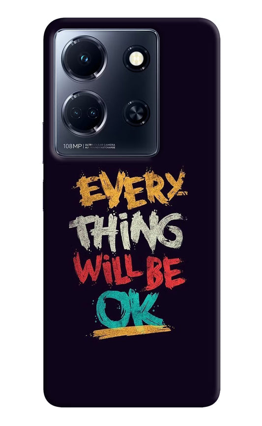 Everything Will Be Ok Infinix Note 30 5g Hard Case Back Cover by Casekaro