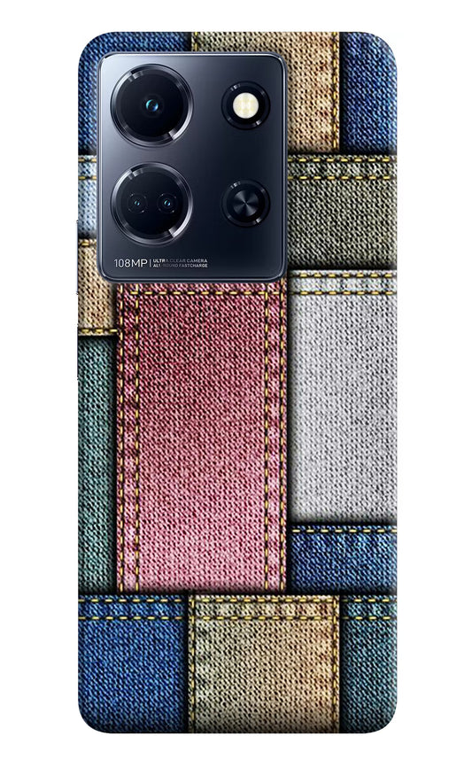 Multicolor Jeans Infinix Note 30 5g Hard Case Back Cover by Casekaro