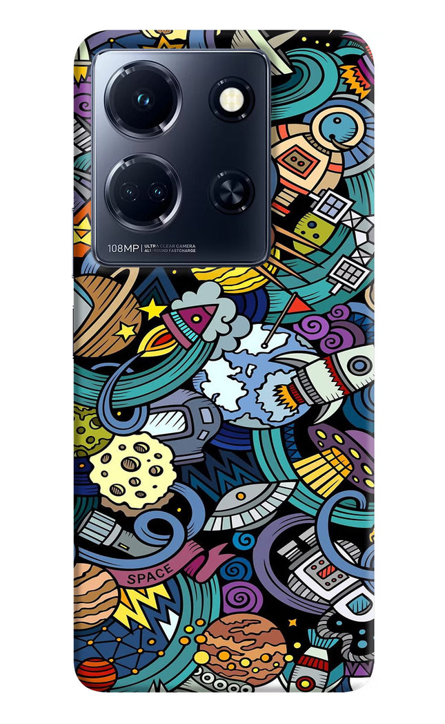 Space Abstract Infinix Note 30 5g Hard Case Back Cover by Casekaro