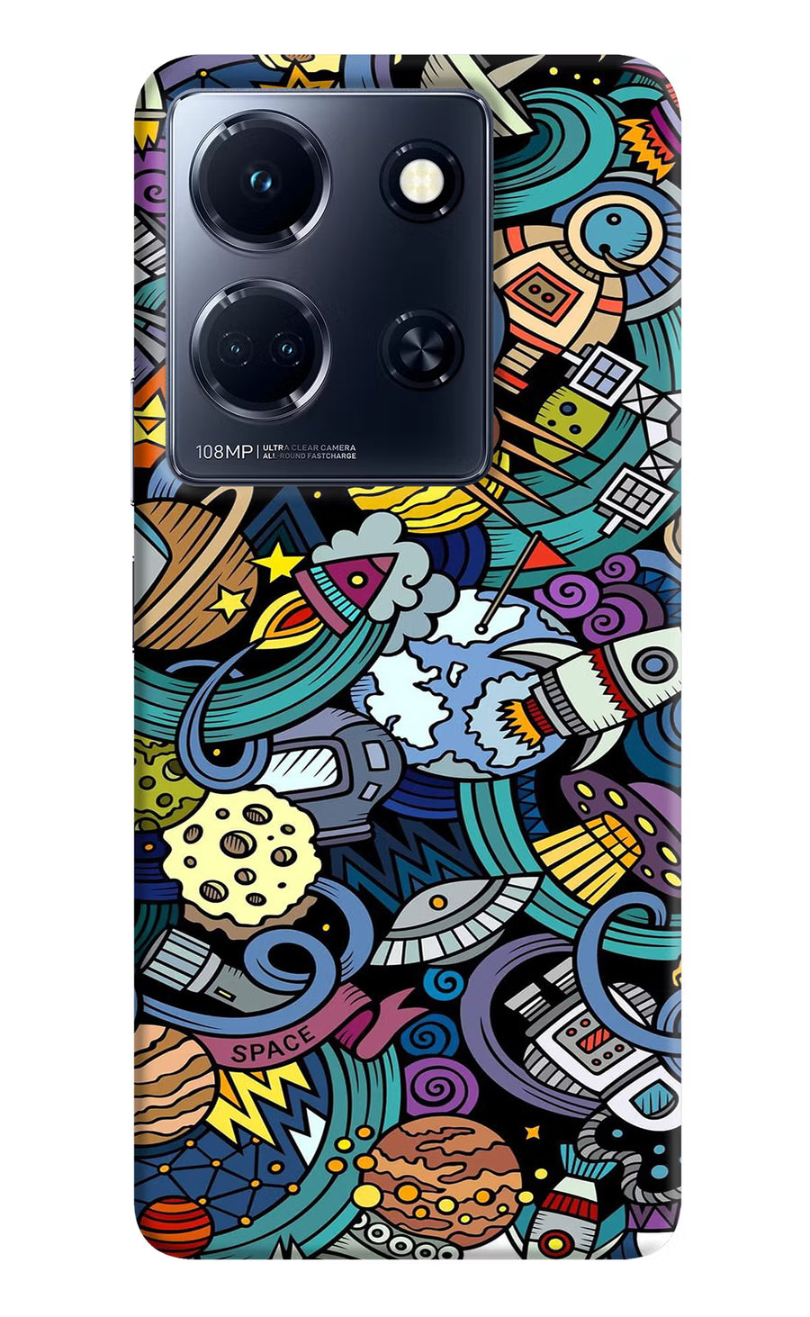 Space Abstract Infinix Note 30 5g Back Cover, Hard case