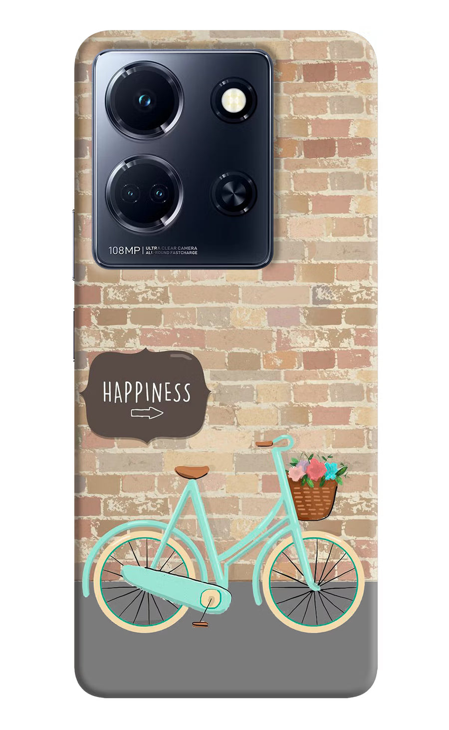 Happiness Artwork Infinix Note 30 5g Back Cover, Hard case