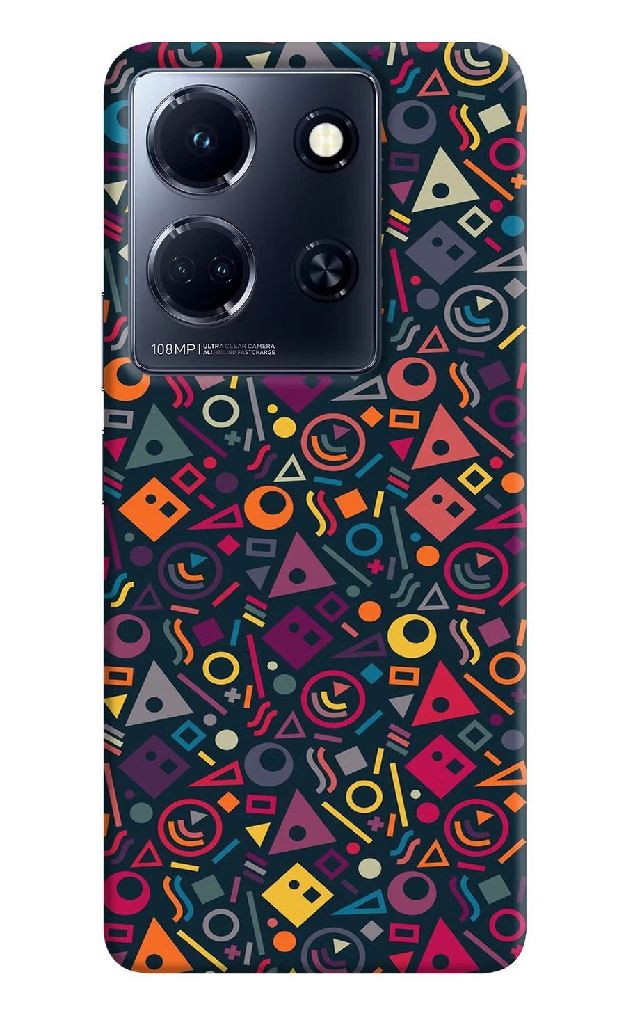 Geometric Abstract Infinix Note 30 5g Back Cover, Hard case