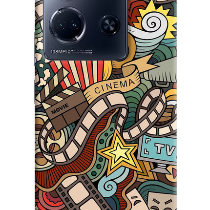 Cinema Abstract Infinix Note 30 5g Hard Case Back Cover by Casekaro