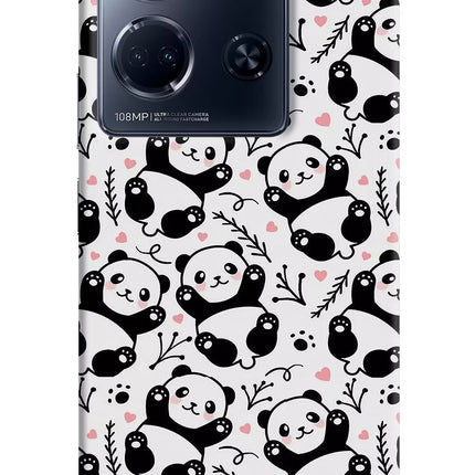 Cute Panda Infinix Note 30 5g Hard Case Back Cover by Casekaro