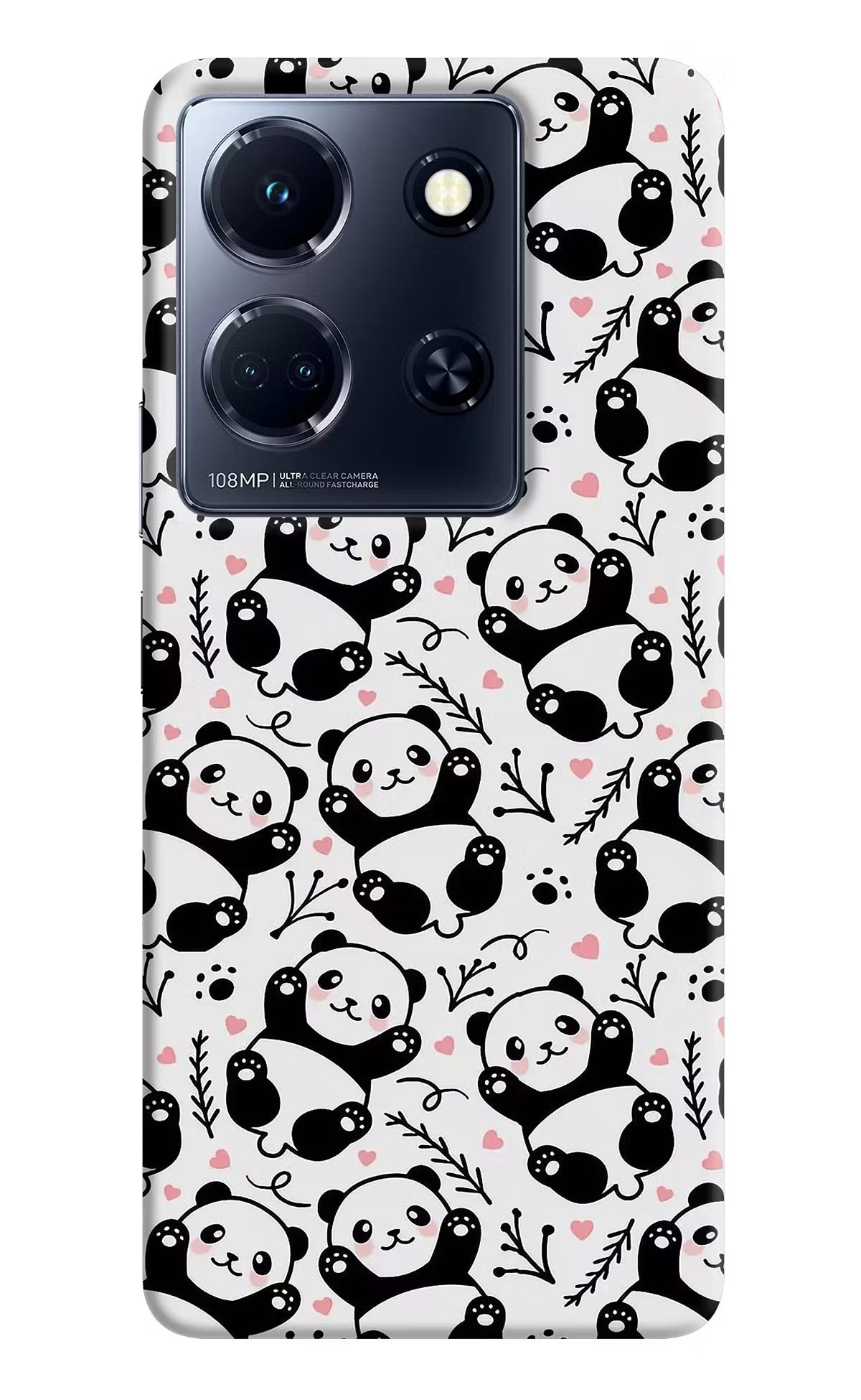 Cute Panda Infinix Note 30 5g Hard Case Back Cover by Casekaro
