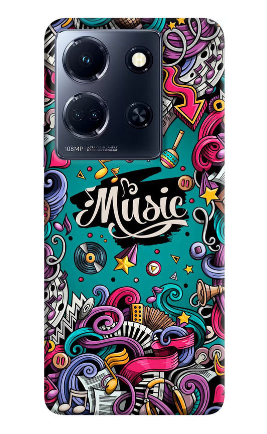 Music Graffiti Infinix Note 30 5g Hard Case Back Cover by Casekaro