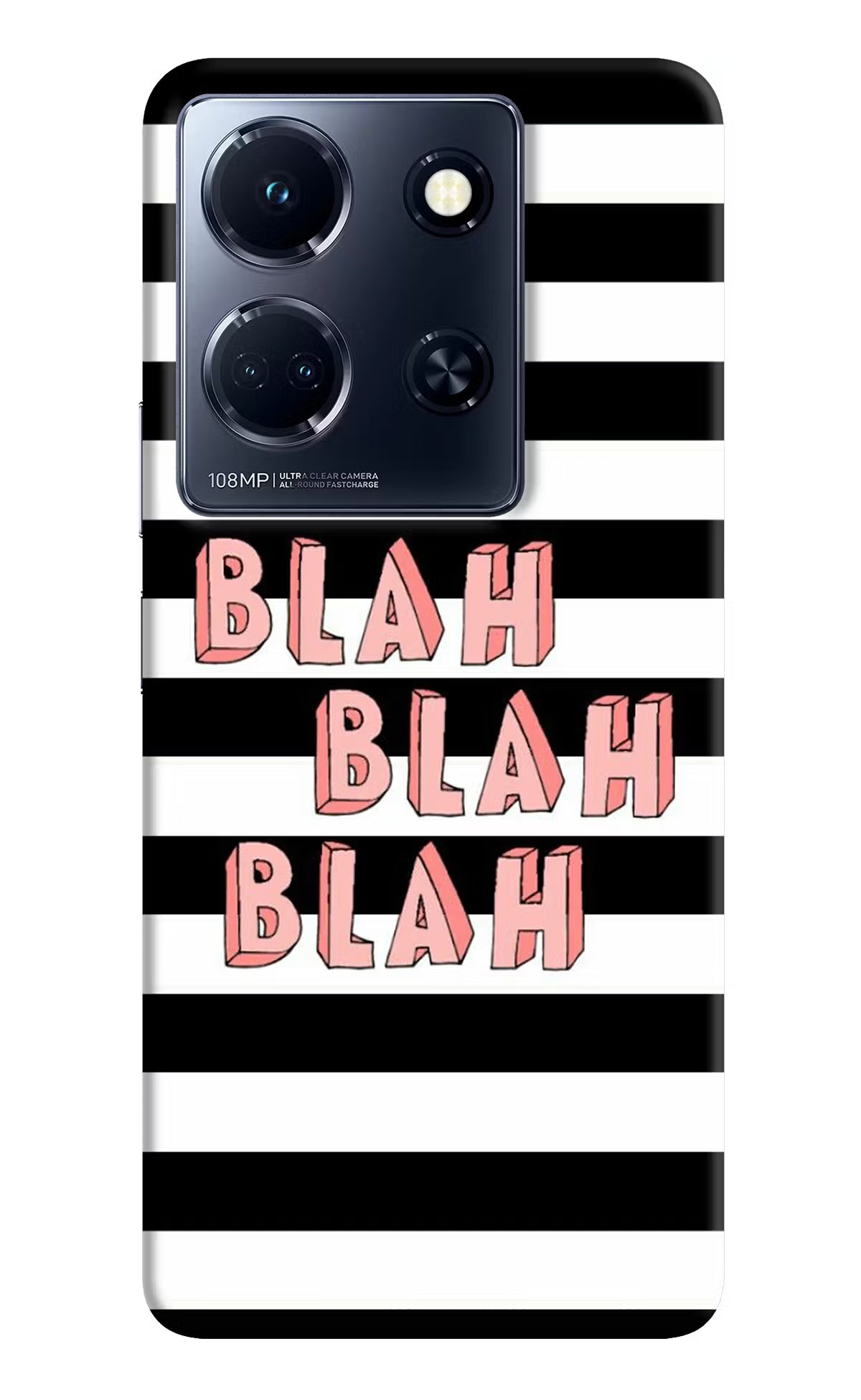 Blah Blah Blah Infinix Note 30 5g Hard Case Back Cover by Casekaro