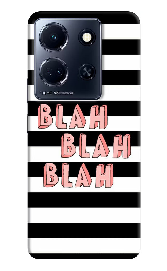 Blah Blah Blah Infinix Note 30 5g Hard Case Back Cover by Casekaro
