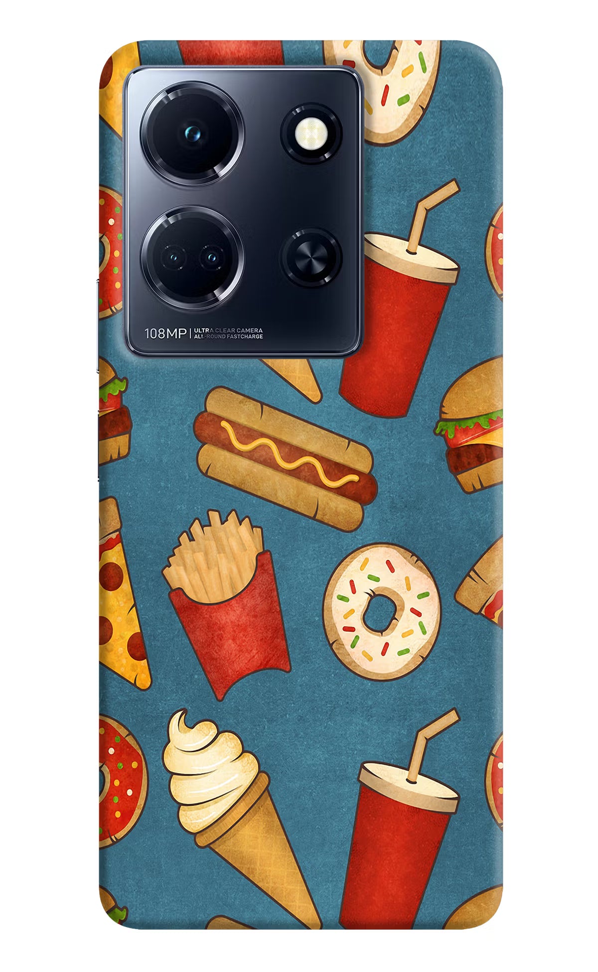 Foodie Infinix Note 30 5g Hard Case Back Cover by Casekaro