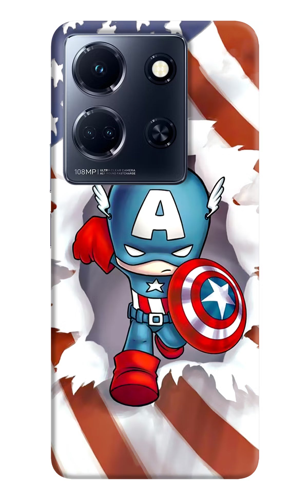Captain America Infinix Note 30 5g Hard Case Back Cover by Casekaro