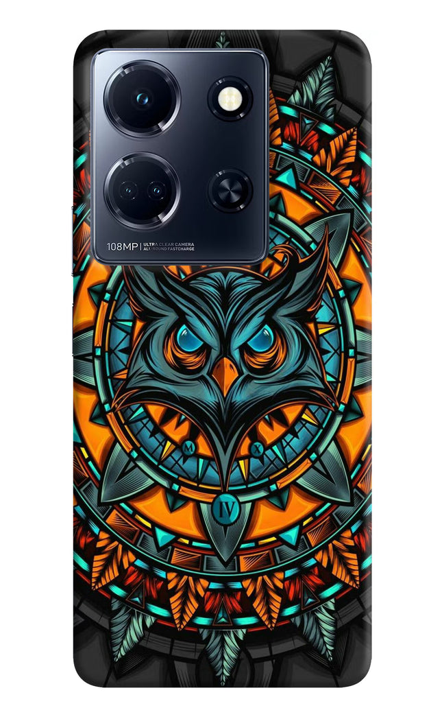 Angry Owl Art Infinix Note 30 5g Hard Case Back Cover by Casekaro