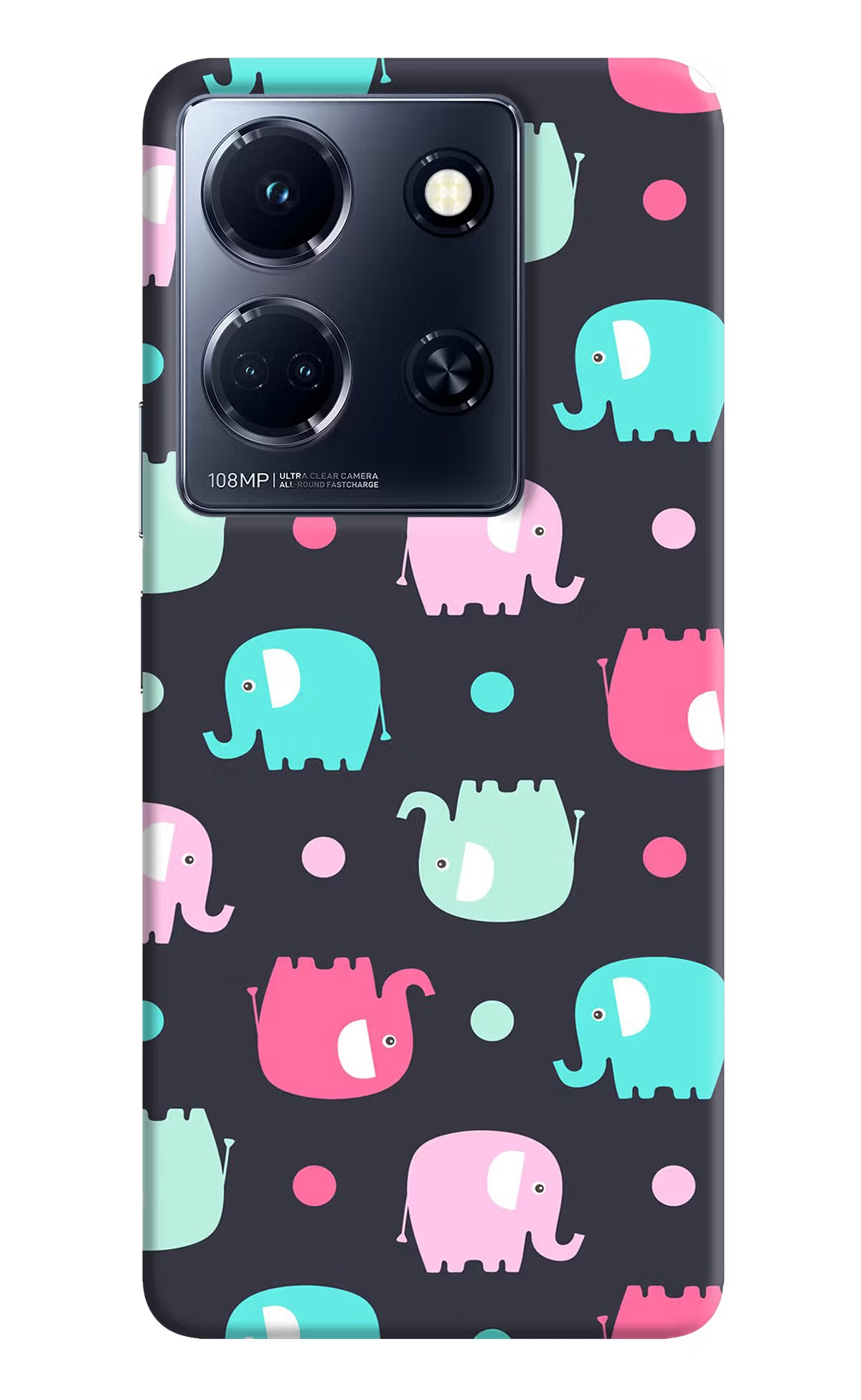 Elephants Infinix Note 30 5g Hard Case Back Cover by Casekaro