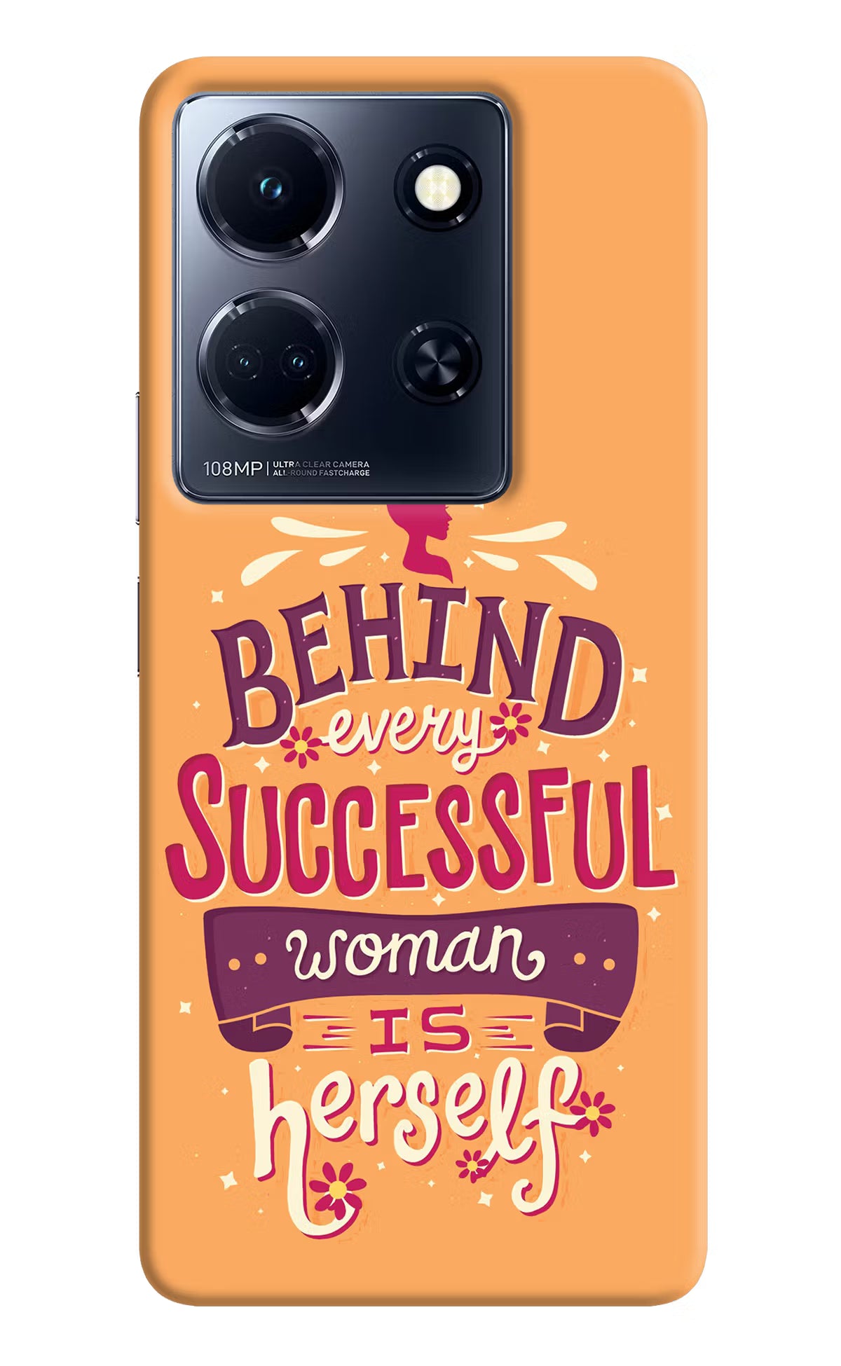 Behind Every Successful Woman There Is Herself Infinix Note 30 5g Hard Case Back Cover by Casekaro