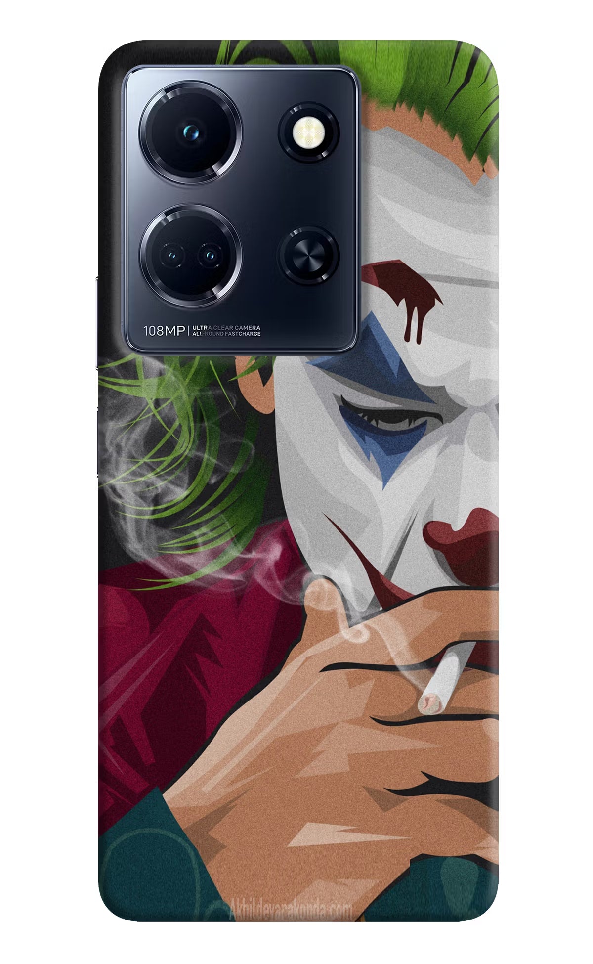 Joker Smoking Infinix Note 30 5g Hard Case Back Cover by Casekaro