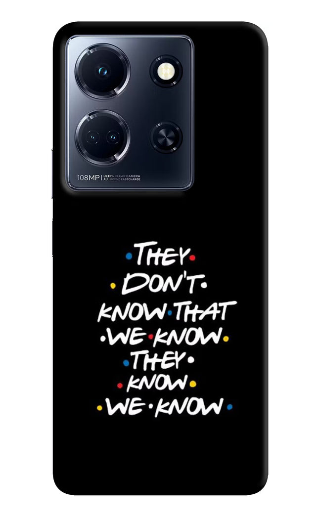 FRIENDS Dialogue Infinix Note 30 5g Hard Case Back Cover by Casekaro