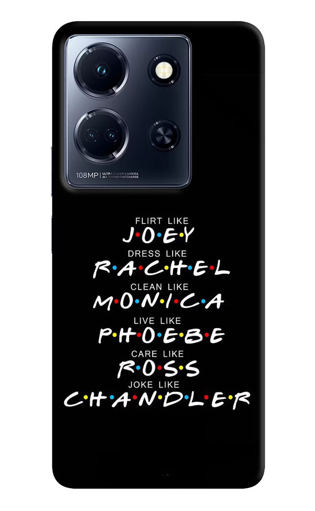 FRIENDS Character Infinix Note 30 5g Hard Case Back Cover by Casekaro