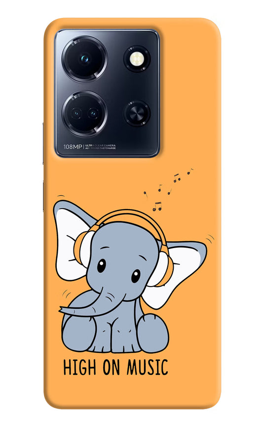 High On Music Infinix Note 30 5g Hard Case Back Cover by Casekaro