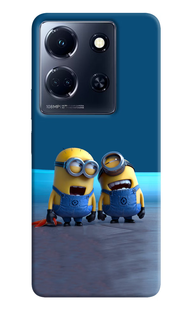 Minion Laughing Infinix Note 30 5g Hard Case Back Cover by Casekaro