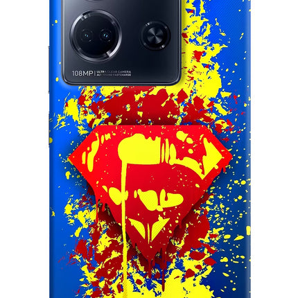 Superman logo Infinix Note 30 5g Hard Case Back Cover by Casekaro
