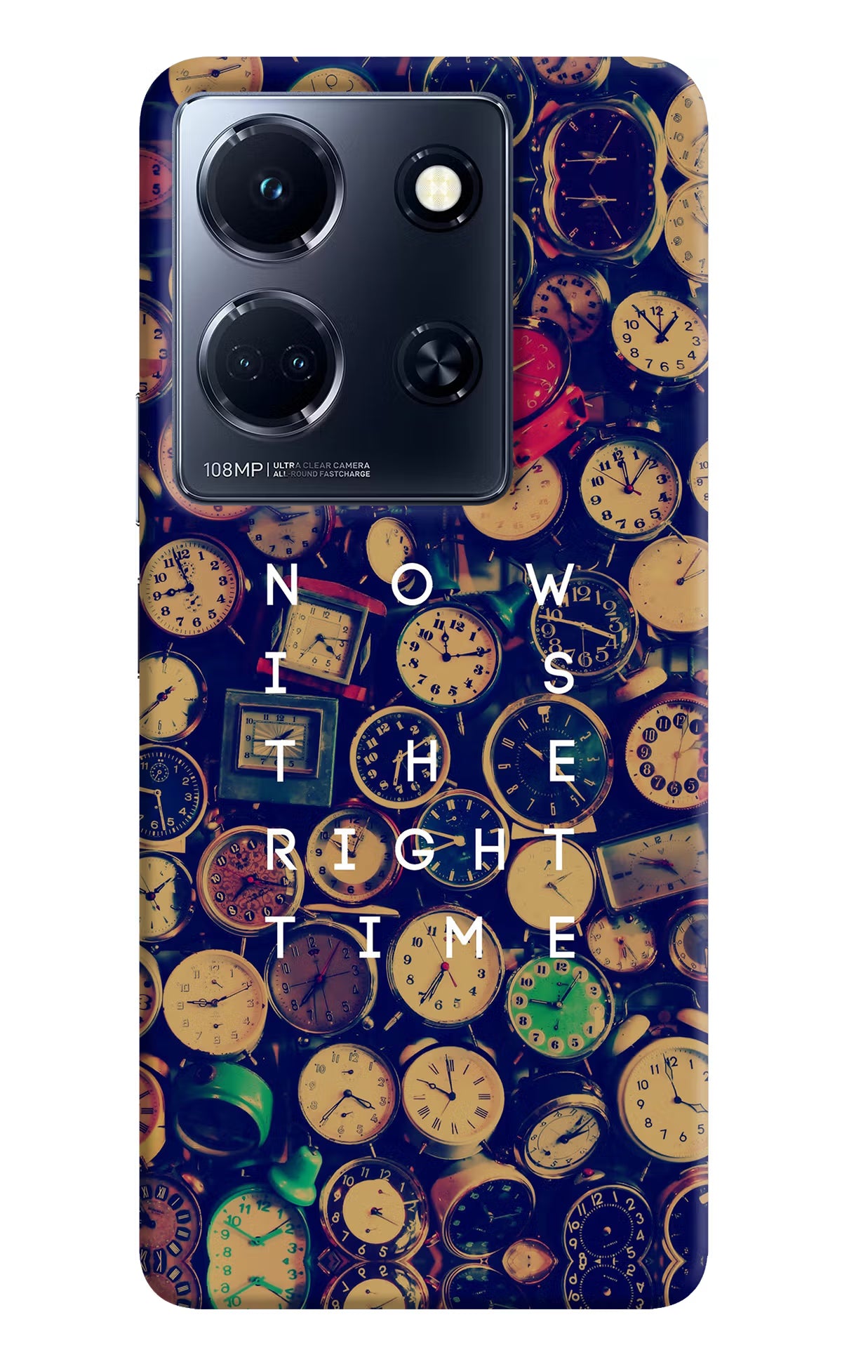 Now is the Right Time Quote Infinix Note 30 5g Hard Case Back Cover by Casekaro