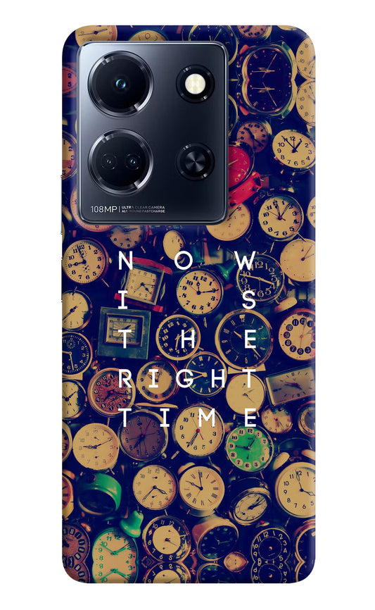 Now is the Right Time Quote Infinix Note 30 5g Hard Case Back Cover by Casekaro