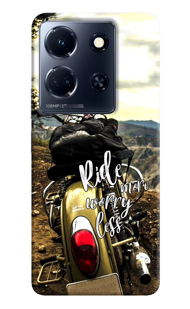 Ride More Worry Less Infinix Note 30 5g Hard Case Back Cover by Casekaro