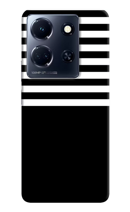 Black and White Print Infinix Note 30 5g Hard Case Back Cover by Casekaro