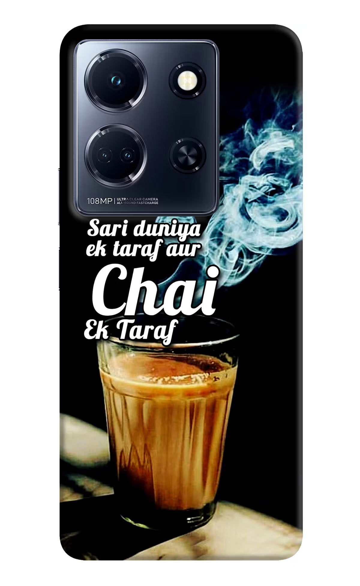 Chai Ek Taraf Quote Infinix Note 30 5g Hard Case Back Cover by Casekaro