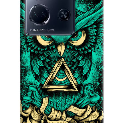 Green Owl Infinix Note 30 5g Hard Case Back Cover by Casekaro