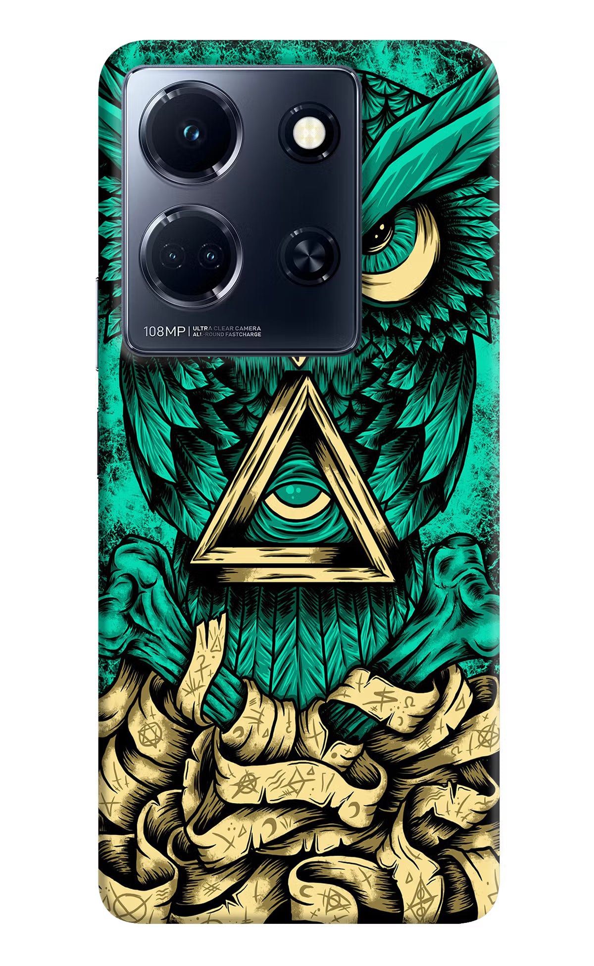 Green Owl Infinix Note 30 5g Hard Case Back Cover by Casekaro
