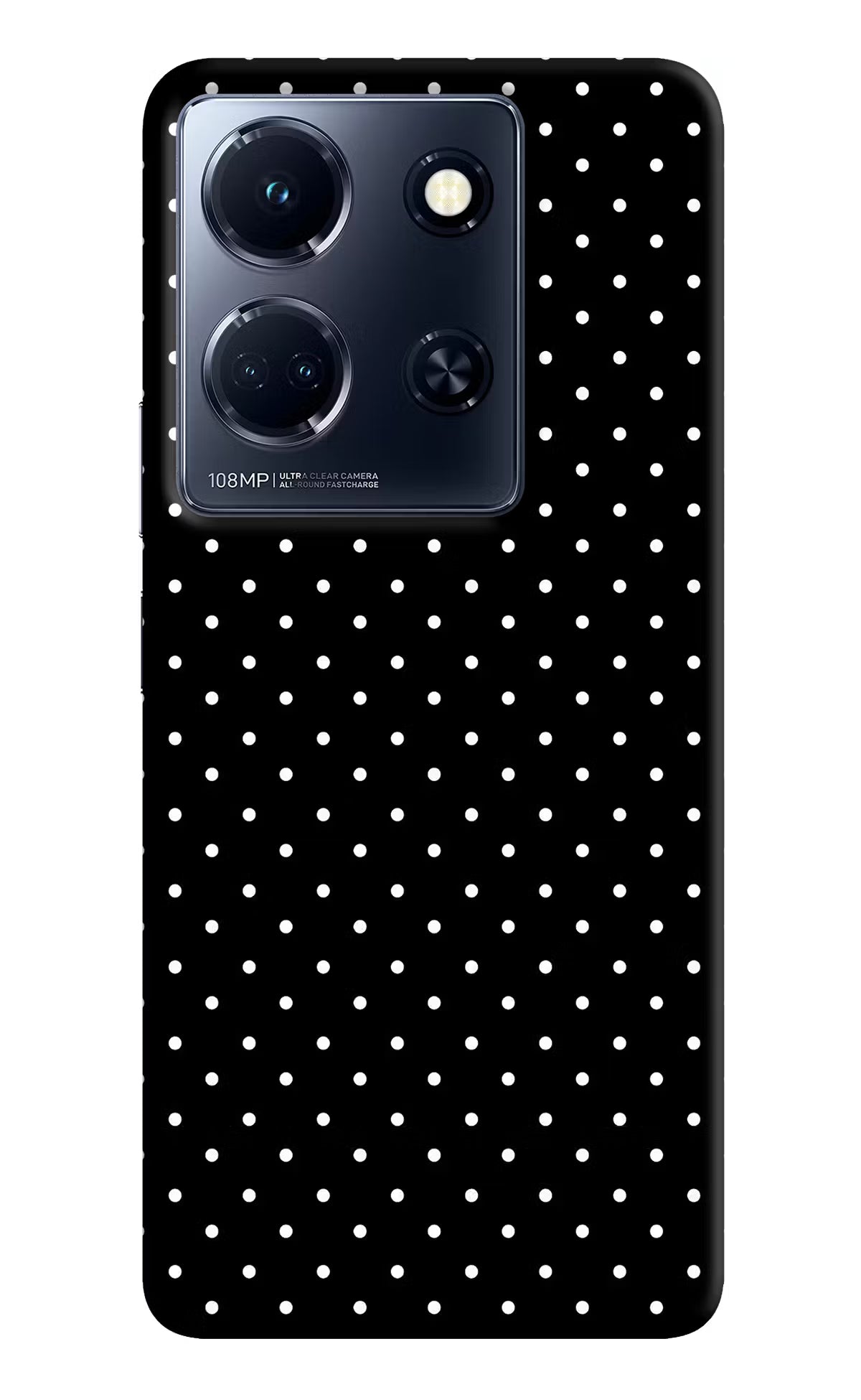 White Dots Infinix Note 30 5g Hard Case Back Cover by Casekaro