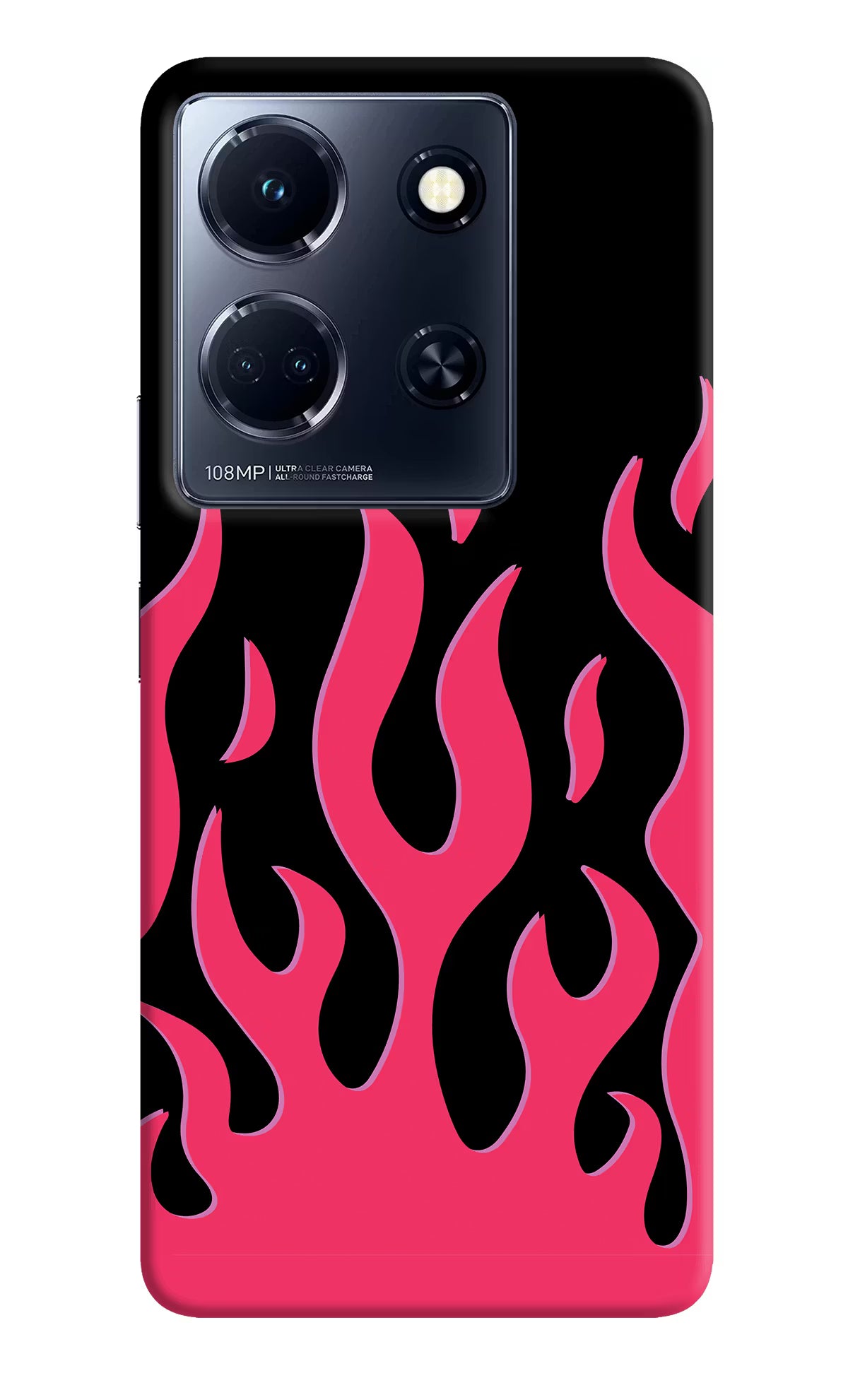 Fire Flames Infinix Note 30 5g Hard Case Back Cover by Casekaro