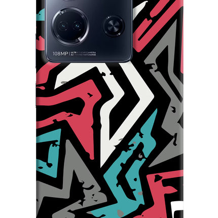 Geometric Graffiti Infinix Note 30 5g Hard Case Back Cover by Casekaro