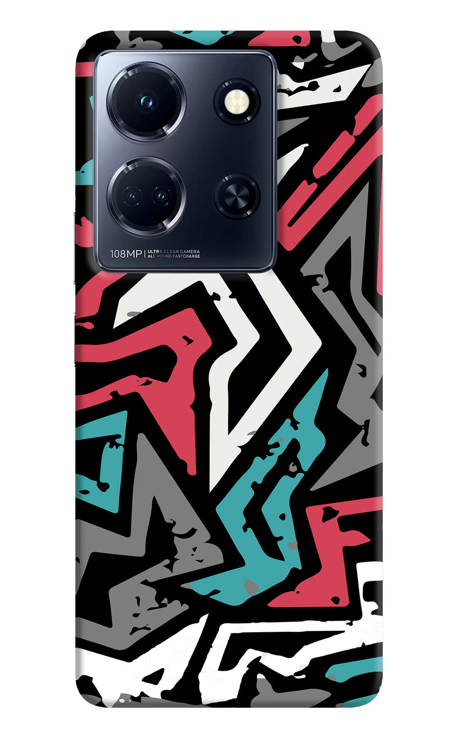 Geometric Graffiti Infinix Note 30 5g Back Cover, Hard case