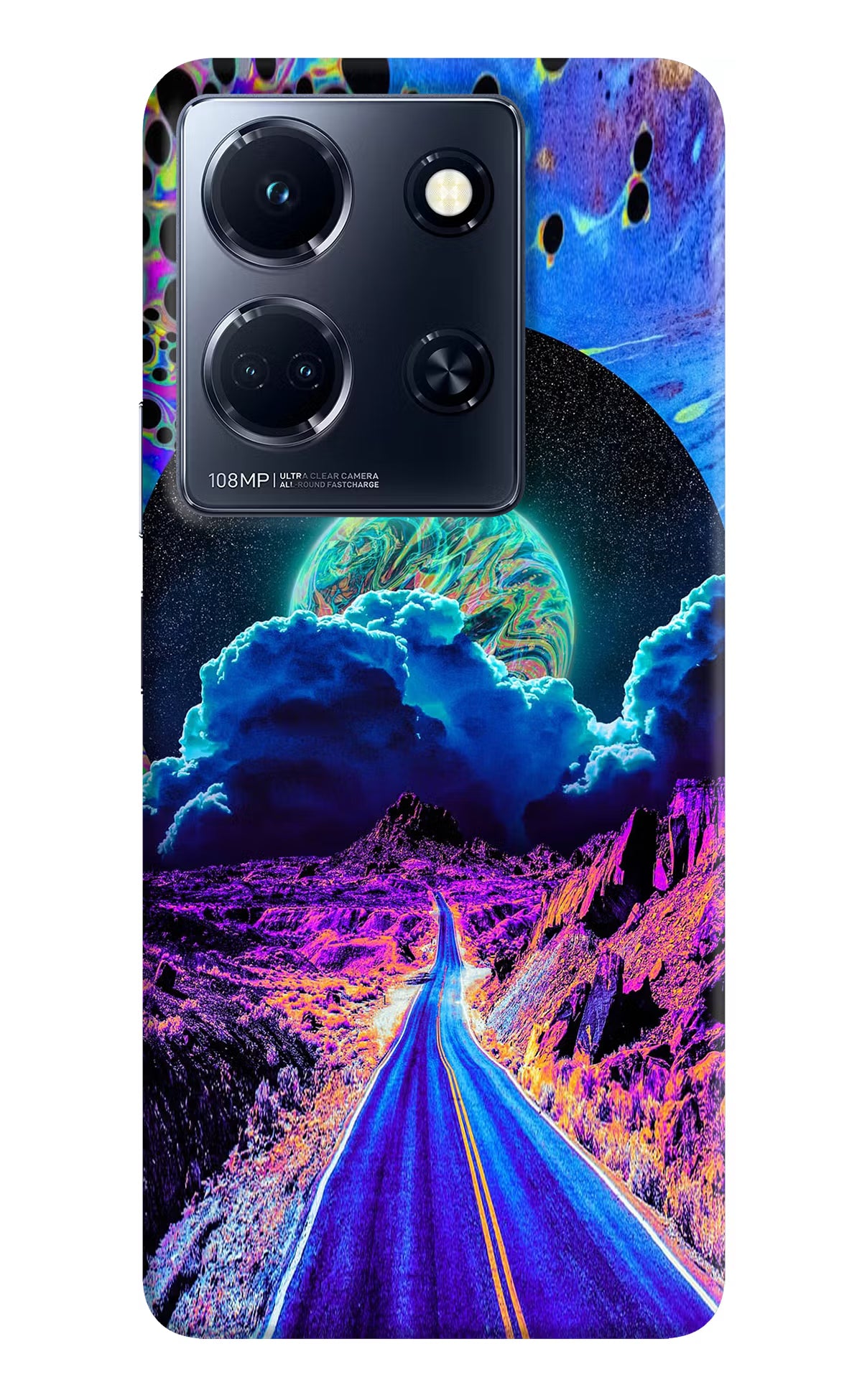 Psychedelic Painting Infinix Note 30 5g Hard Case Back Cover by Casekaro